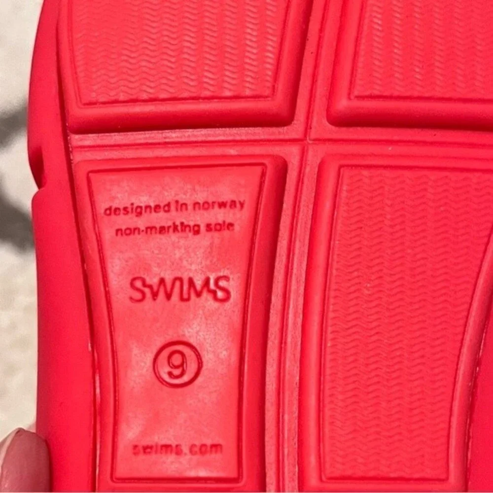 SWIMS Hole Knit Loafers in Red 9 NWOB